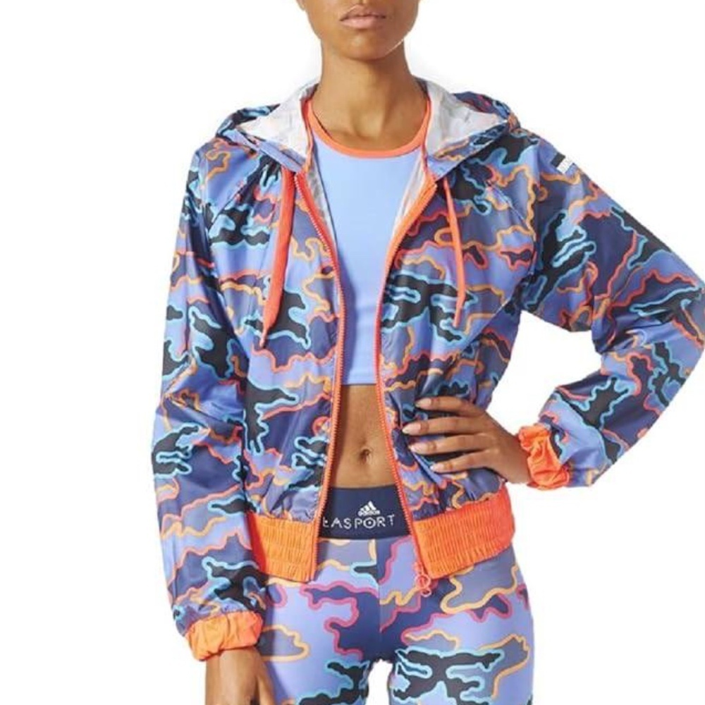 Adidas Women Training Stellasport Camo Jacket-Size S